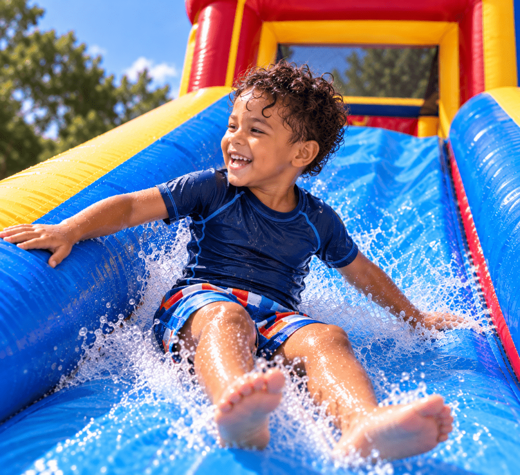 Child Sliding About Us